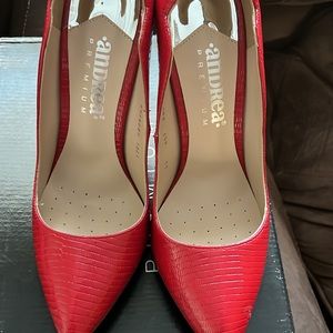 Shoes  Brand Andrea. Color red